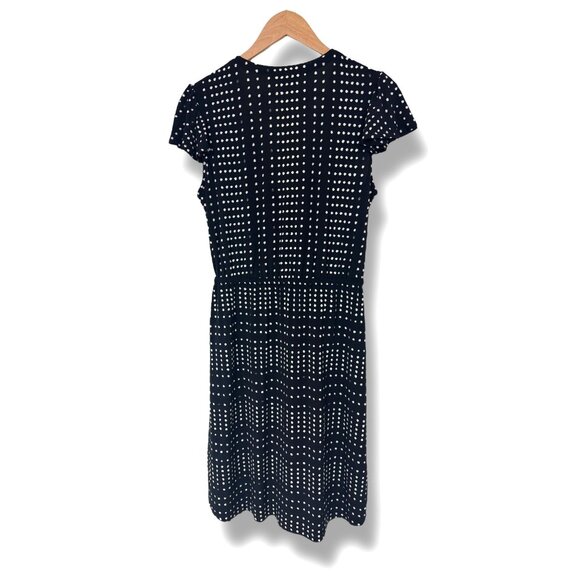 Tommy Bahama Dunmore‎ Dot Black Dress Tassel Ties Size Medium Summer Vacation - Picture 6 of 10